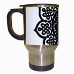 Celtic Mandala B&W Travel Mug (White)