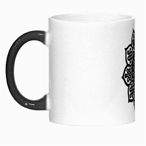 Celtic Mandala B&W Morph Mug from ArtsNow.com Left