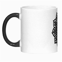 Celtic Mandala B&W Morph Mug from ArtsNow.com Left