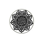 Celtic Mandala B&W Hat Clip Ball Marker