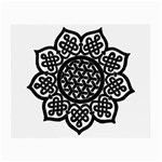 Celtic Mandala B&W Glasses Cloth