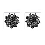 Celtic Mandala B&W Cufflinks (Square)