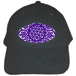 Celtic Mandala_violet Black Cap