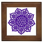 Celtic Mandala_violet Framed Tile