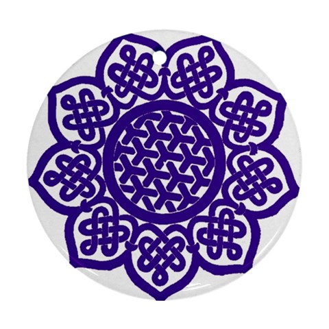 Celtic Mandala_violet Ornament (Round) from ArtsNow.com Front