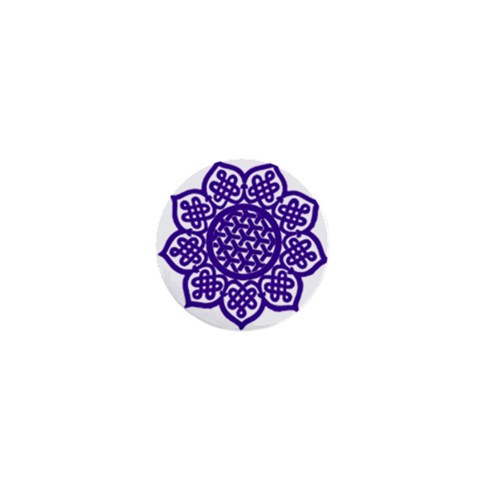 Celtic Mandala_violet 1  Mini Button from ArtsNow.com Front