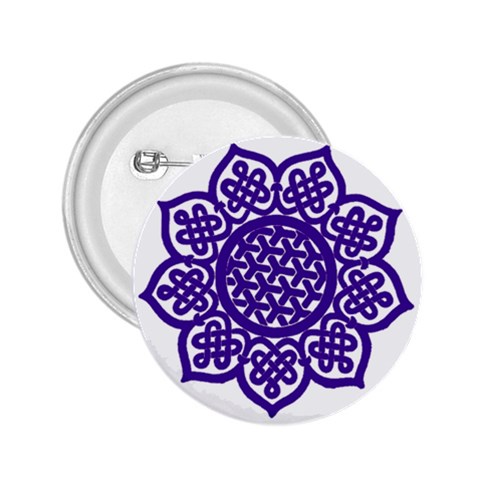 Celtic Mandala_violet 2.25  Button from ArtsNow.com Front