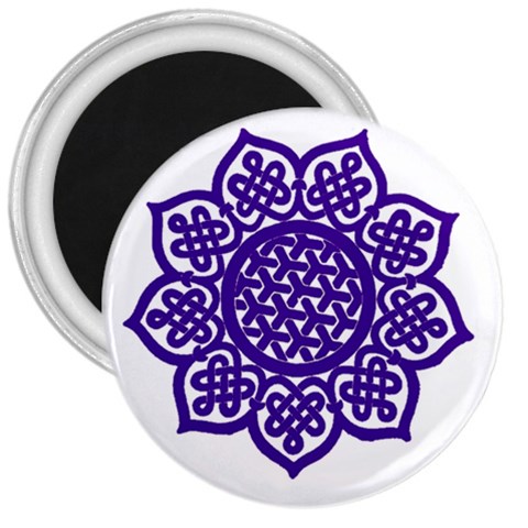 Celtic Mandala_violet 3  Magnet from ArtsNow.com Front