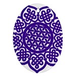 Celtic Mandala_violet Ornament (Oval)