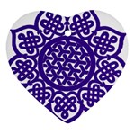 Celtic Mandala_violet Ornament (Heart)