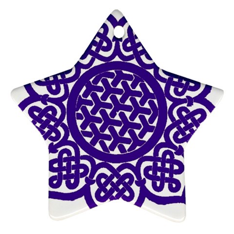 Celtic Mandala_violet Ornament (Star) from ArtsNow.com Front