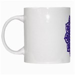 Celtic Mandala_violet White Mug