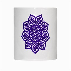 Celtic Mandala_violet White Mug from ArtsNow.com Center