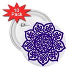 Celtic Mandala_violet 2.25  Button (10 pack)