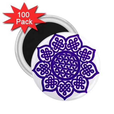 Celtic Mandala_violet 2.25  Magnet (100 pack)  from ArtsNow.com Front