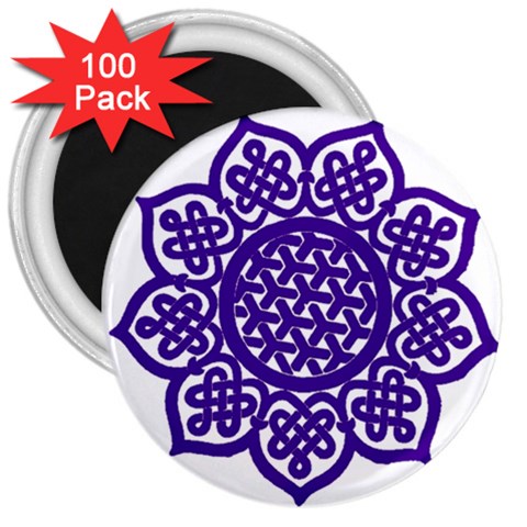 Celtic Mandala_violet 3  Magnet (100 pack) from ArtsNow.com Front