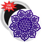 Celtic Mandala_violet 3  Magnet (100 pack)