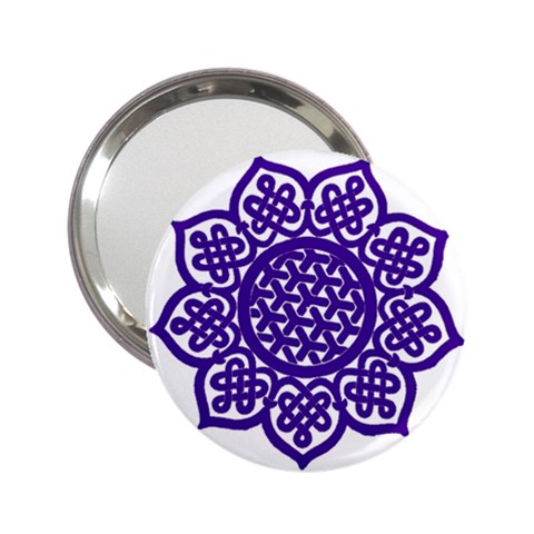 Celtic Mandala_violet 2.25  Handbag Mirror from ArtsNow.com Front