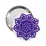 Celtic Mandala_violet 2.25  Handbag Mirror