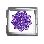 Celtic Mandala_violet Mega Link Italian Charm (18mm)