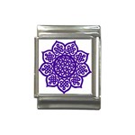 Celtic Mandala_violet Italian Charm (13mm)