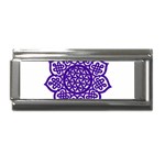 Celtic Mandala_violet Superlink Italian Charm (9mm)