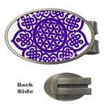 Celtic Mandala_violet Money Clip (Oval)