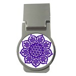 Celtic Mandala_violet Money Clip (Round)