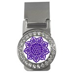 Celtic Mandala_violet Money Clip (CZ)