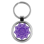 Celtic Mandala_violet Key Chain (Round)