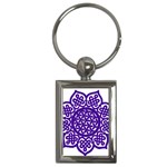 Celtic Mandala_violet Key Chain (Rectangle)