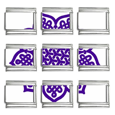 Celtic Mandala_violet 9mm Italian Charm (9 pack) from ArtsNow.com Front