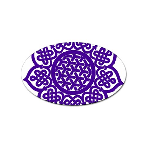 Celtic Mandala_violet Sticker (Oval) from ArtsNow.com Front