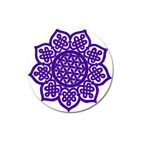 Celtic Mandala_violet Magnet 3  (Round) from ArtsNow.com Front