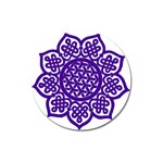 Celtic Mandala_violet Magnet 3  (Round)