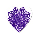 Celtic Mandala_violet Magnet (Heart)