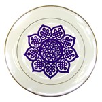 Celtic Mandala_violet Porcelain Plate