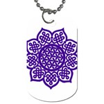 Celtic Mandala_violet Dog Tag (One Side)