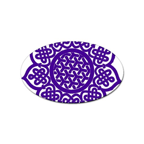 Celtic Mandala_violet Sticker Oval (10 pack) from ArtsNow.com Front