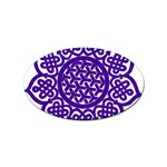 Celtic Mandala_violet Sticker Oval (10 pack)