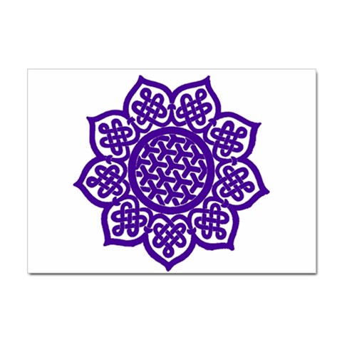 Celtic Mandala_violet Sticker A4 (100 pack) from ArtsNow.com Front