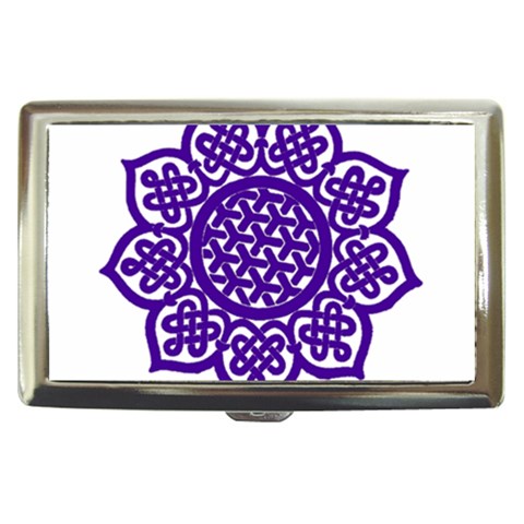 Celtic Mandala_violet Cigarette Money Case from ArtsNow.com Front