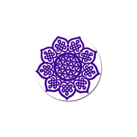 Celtic Mandala_violet Golf Ball Marker from ArtsNow.com Front