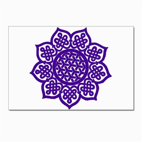 Celtic Mandala_violet Postcard 4 x 6  (Pkg of 10) from ArtsNow.com Front