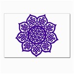 Celtic Mandala_violet Postcard 5  x 7 