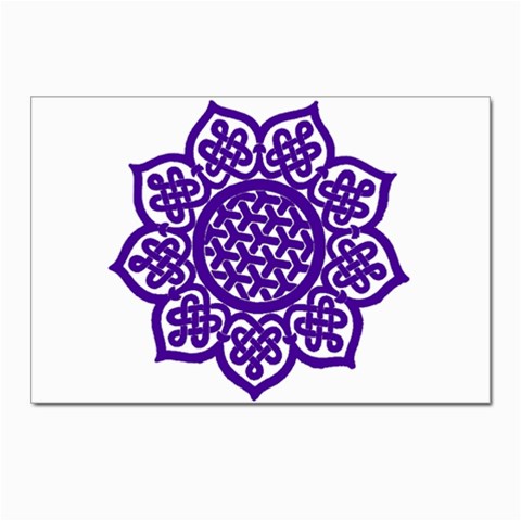 Celtic Mandala_violet Postcards 5  x 7  (Pkg of 10) from ArtsNow.com Front