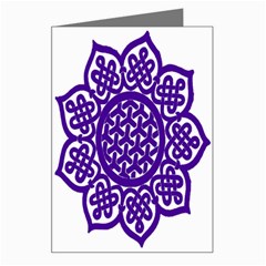 Celtic Mandala_violet Greeting Card from ArtsNow.com Left