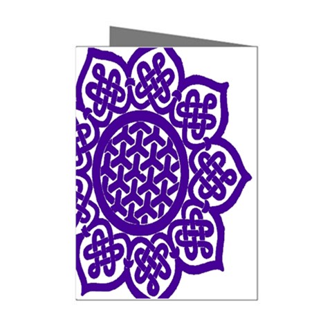 Celtic Mandala_violet Mini Greeting Cards (Pkg of 8) from ArtsNow.com Left