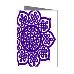 Celtic Mandala_violet Mini Greeting Cards (Pkg of 8) from ArtsNow.com Left