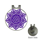 Celtic Mandala_violet Golf Ball Marker Hat Clip